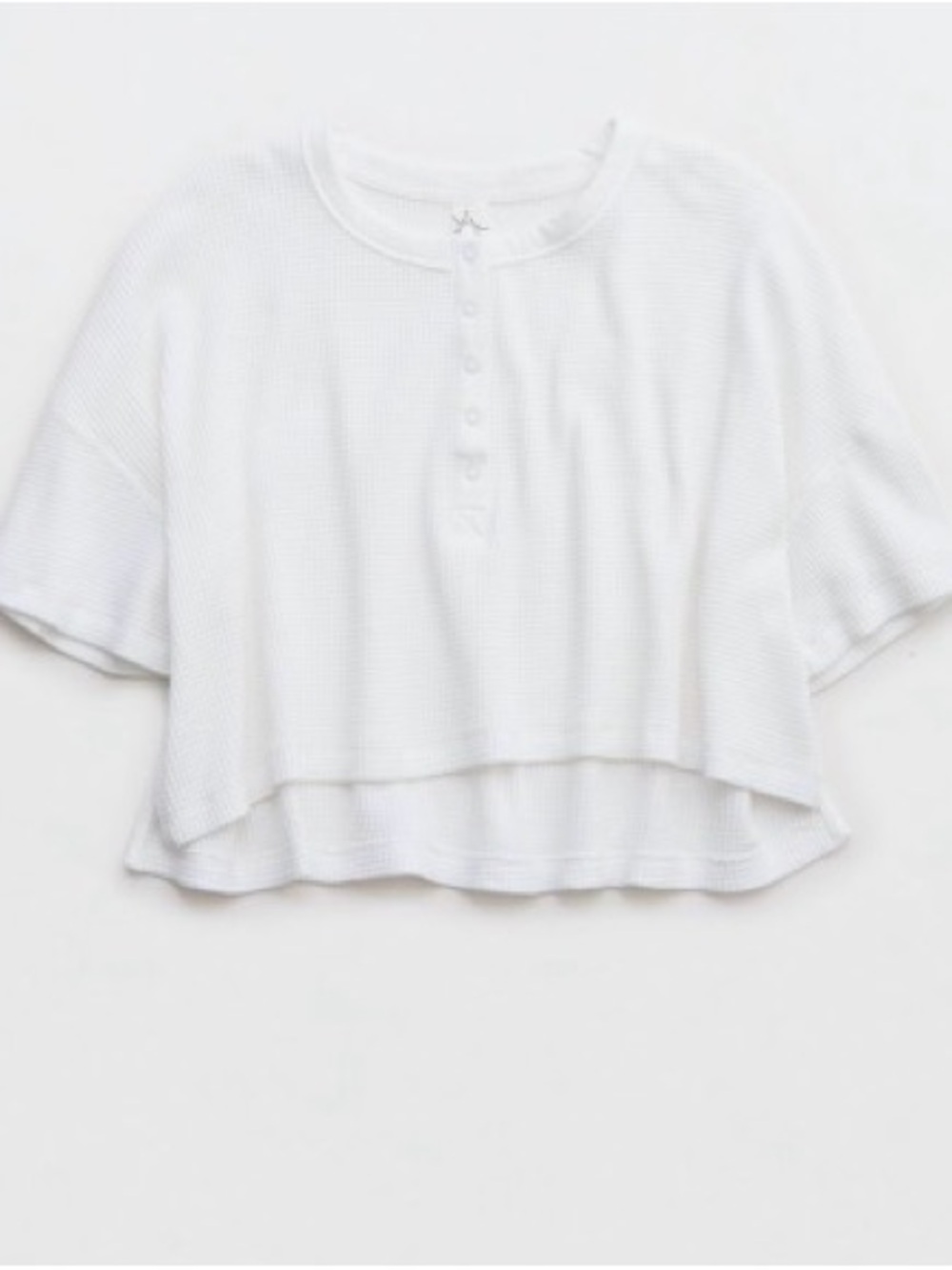 Offline by aerie wow! Waffle short sleeve Henley t-shirt